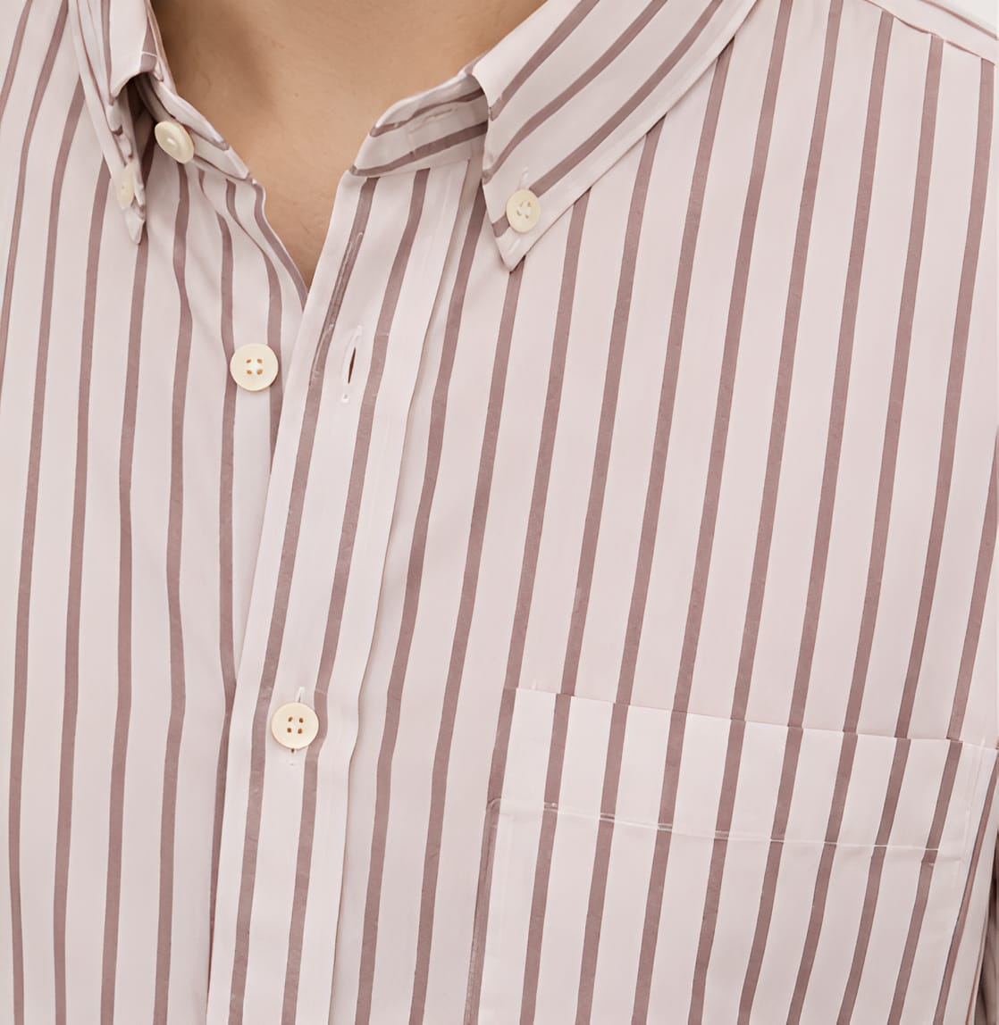 Men Stripes arrow fit Shrit