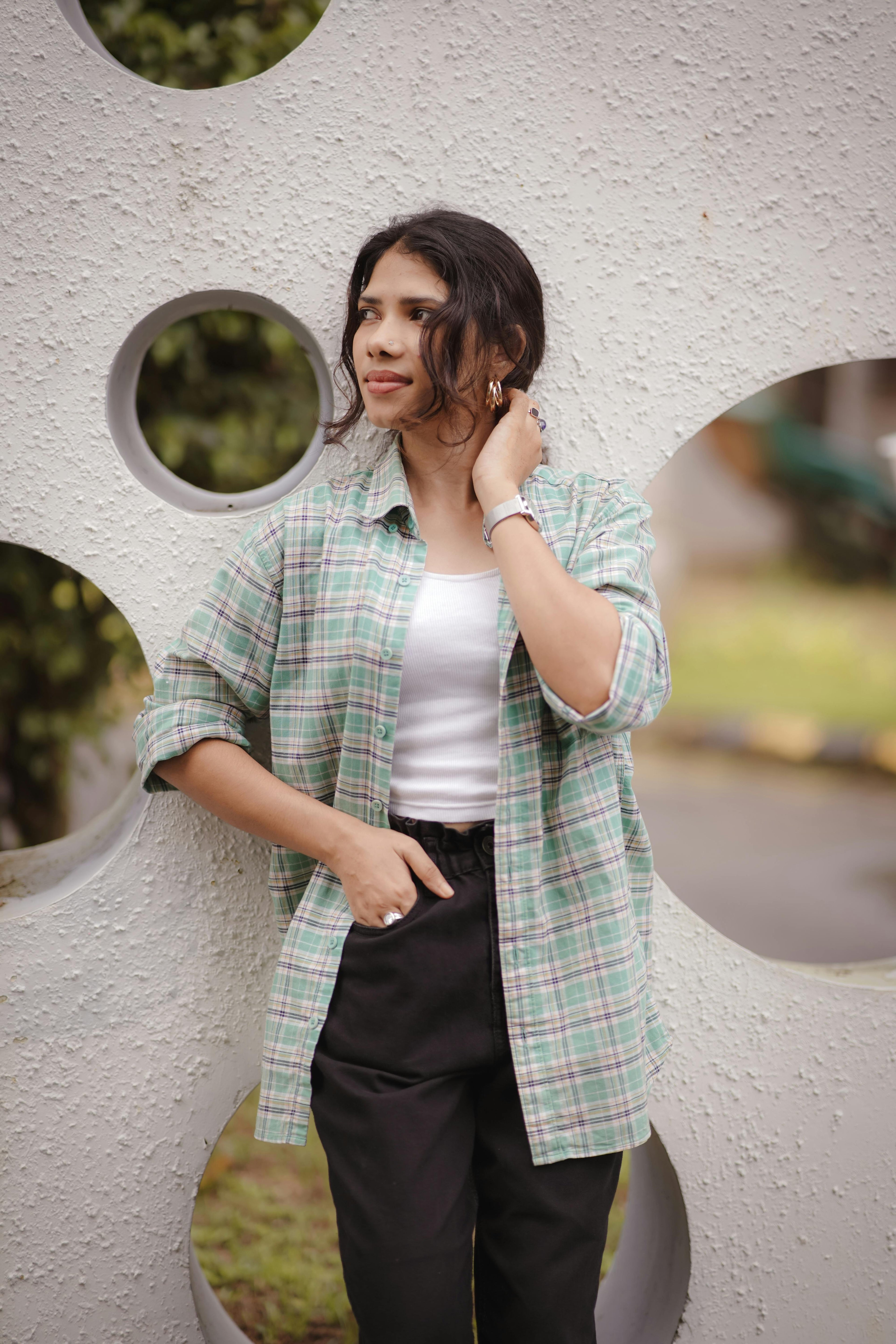 oversize Check Shirt